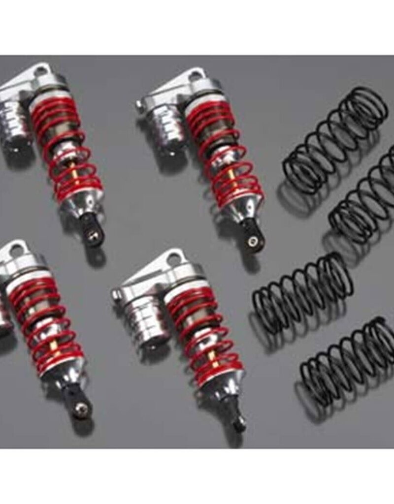 Integy T8537SILVER XLS  Piggyback Shock Set 1/10 Slash 4x4 (4) (Silver)