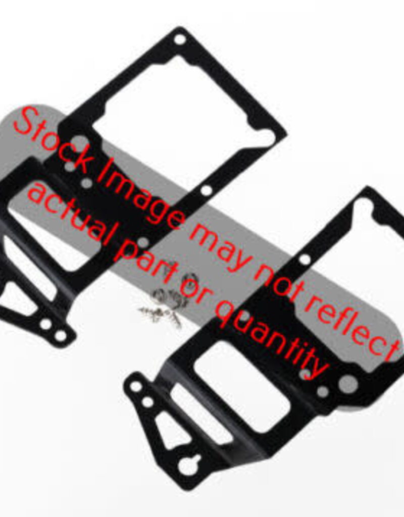 laTrax 6333 Main frame, side plate, inner (2) (black-anodized) (aluminum)/ screws (6)