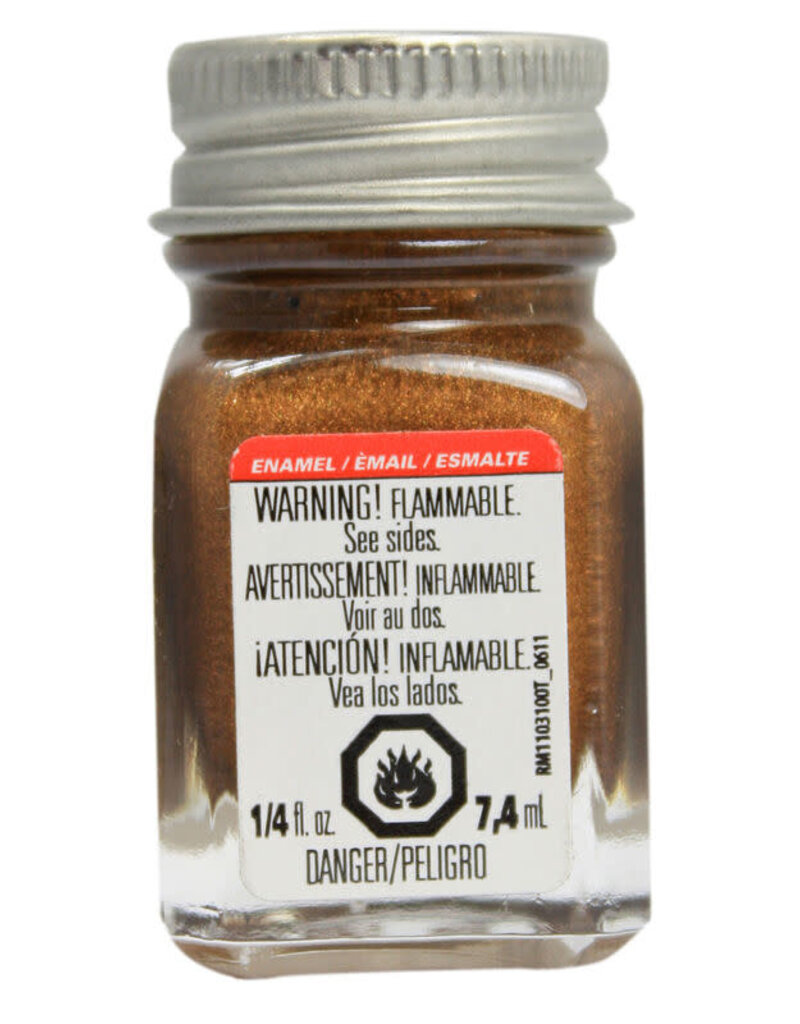TESTORS 1182TT Flat Brass 1/4 oz PAINT - ENAMEL