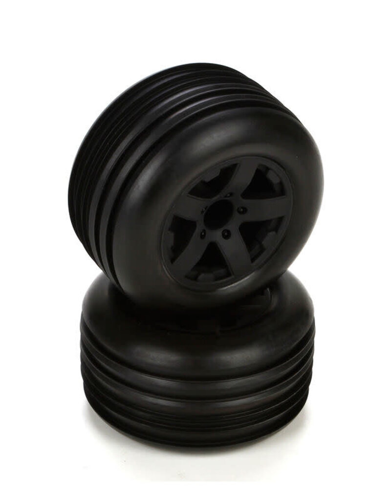 ECX ecx43005 Front Tire, Premount, Black Wheel (2): 1/10 2WD Circuit