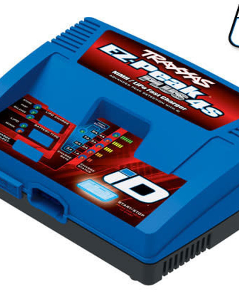 Traxxas 2981 - Charger, EZ-Peak® Plus 4s, 8 amp, NiMH/LiPo with iD® Auto Battery Identification