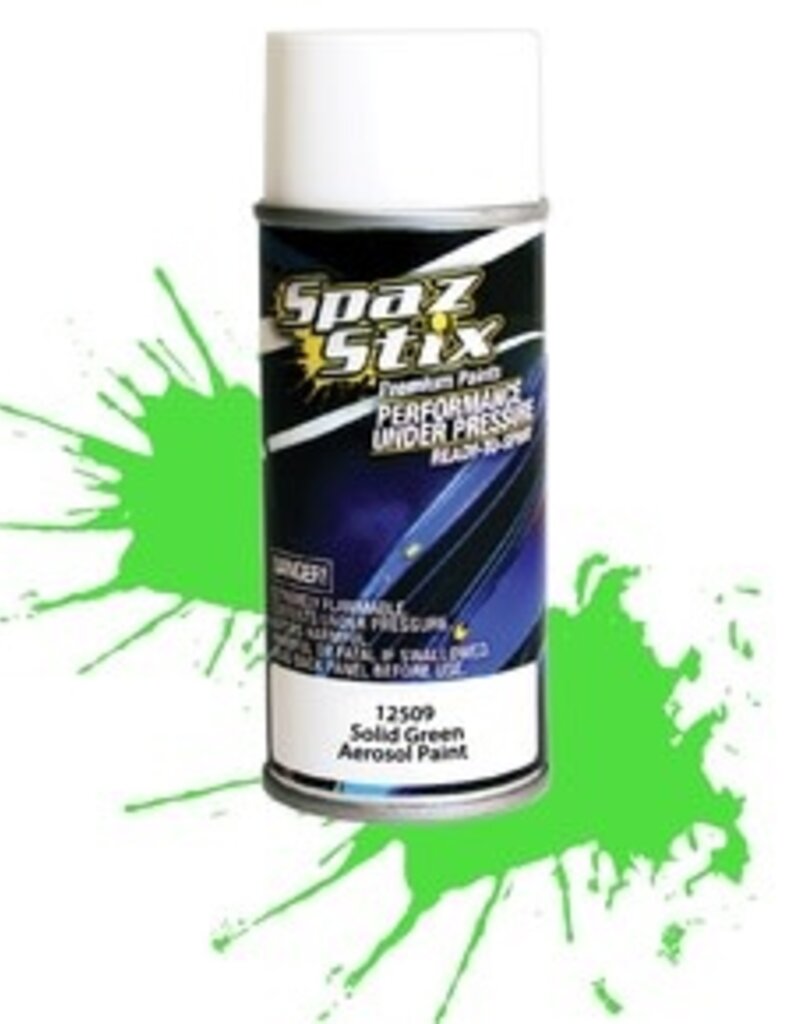 spaz stix SZX12509	Solid Green Aerosol Paint, 3.5oz Can