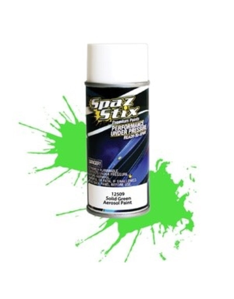spaz stix SZX12509	Solid Green Aerosol Paint, 3.5oz Can