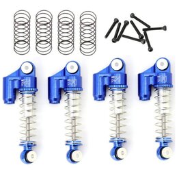 Power Hobby PHBSCX2401 Blue Powerhobby Axial SCX24 Aluminum Threaded Mini/Micro Shocks Front Rear BLUE