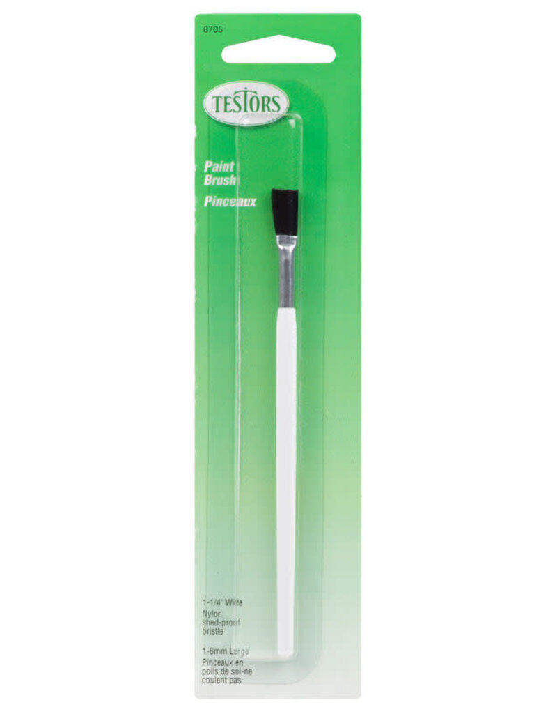 TESTORS TES8705	 Brush Carded,Flat,1/4"