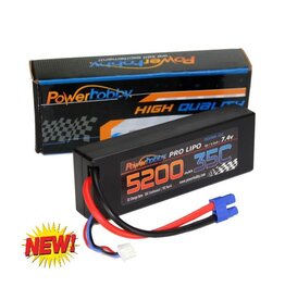 Power Hobby PHB2S520035EC3 Power Hobby 2s 7.4v 5200mah 35c Lipo Battery w EC3 Plug 2-Cell