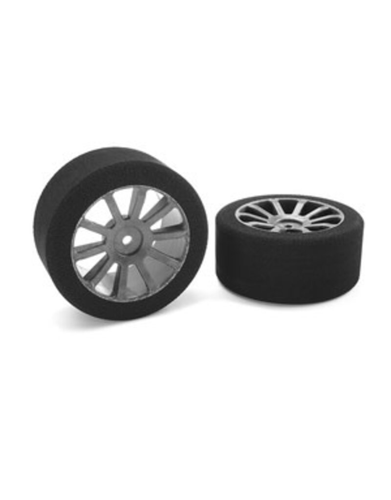 corally COR14705-35	Attack Foam Tires, for 1/10 GP Touring, 35 Shore, 30mm Rear, Carbon Rims