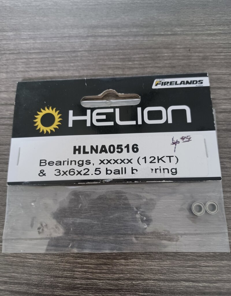 helion HLNA0516 Helion RC Spares Ball Bearings (12kt) 3x6x2.5mm (2pcs) in Packet