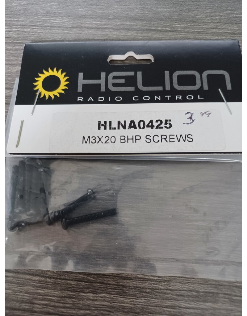 helion HLNA0425 M3X20 BHP SCREWS