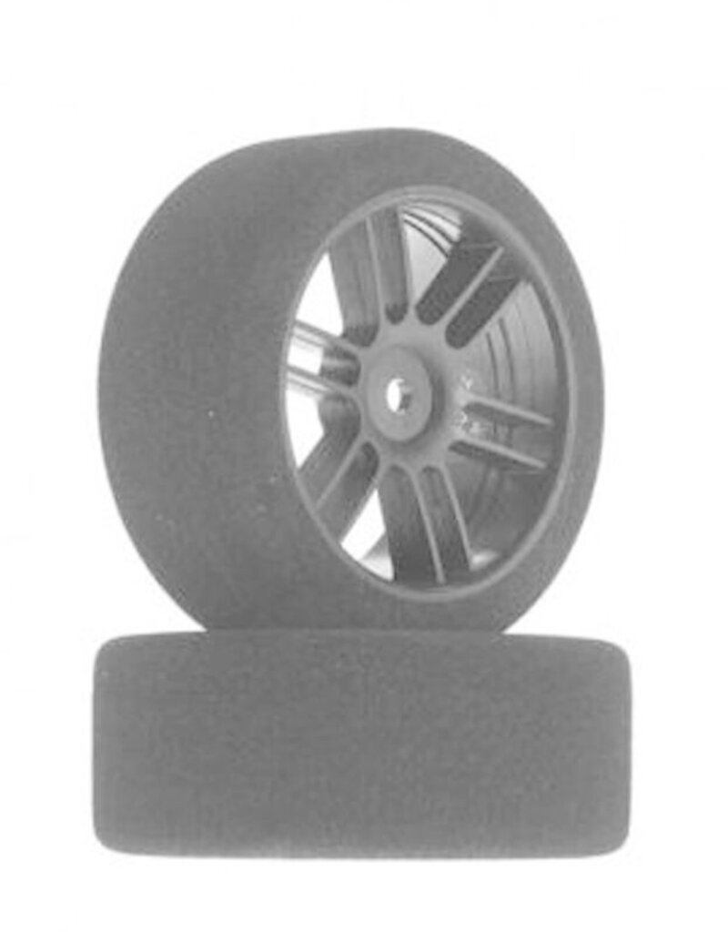 BSR Tires BXRF2604B	 	26mm Foam Tire, Black Wheel, XX Pink (2)