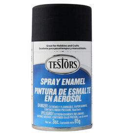 TESTORS TES1249T	 Spray 3oz Flat Black