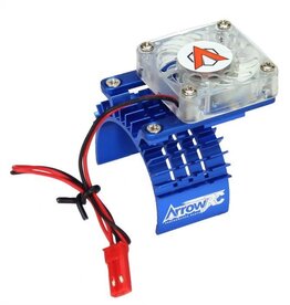 Power Hobby ARC1004-Blue- Aluminum Motor Heatsink Cooling Fan Traxxas Slash Stampede Rustler Bandit Blue
