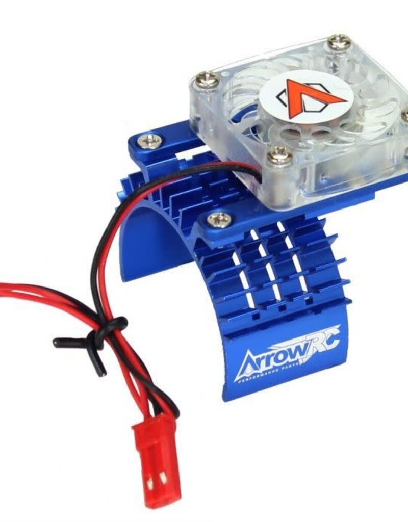 Power Hobby ARC1004-Blue- Aluminum Motor Heatsink Cooling Fan Traxxas Slash Stampede Rustler Bandit Blue