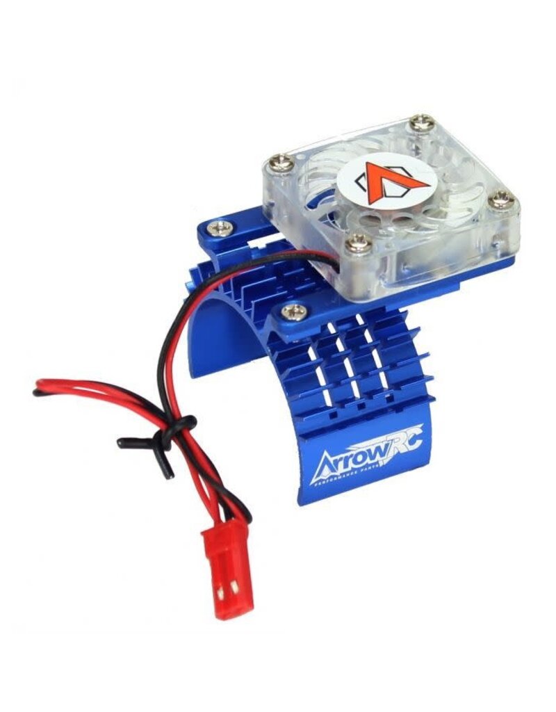 Power Hobby ARC1004-Blue- Aluminum Motor Heatsink Cooling Fan Traxxas Slash Stampede Rustler Bandit Blue