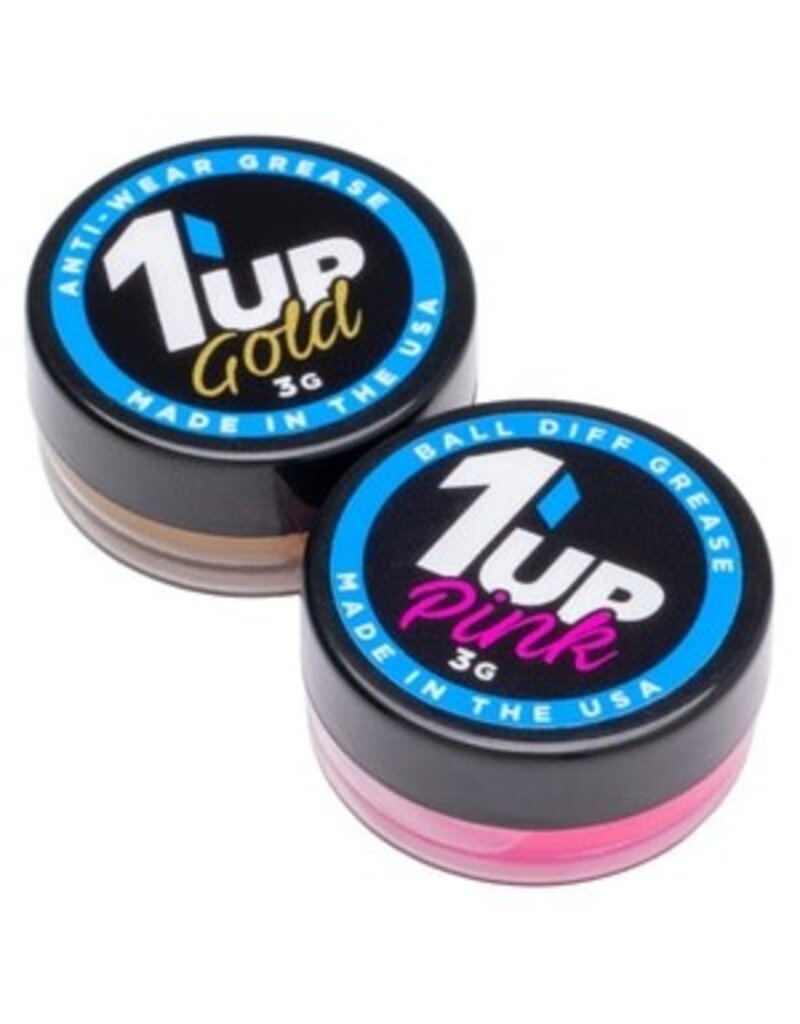 1UP120504	Pro Ball Differential Grease Combo, Includes Gold & Pink