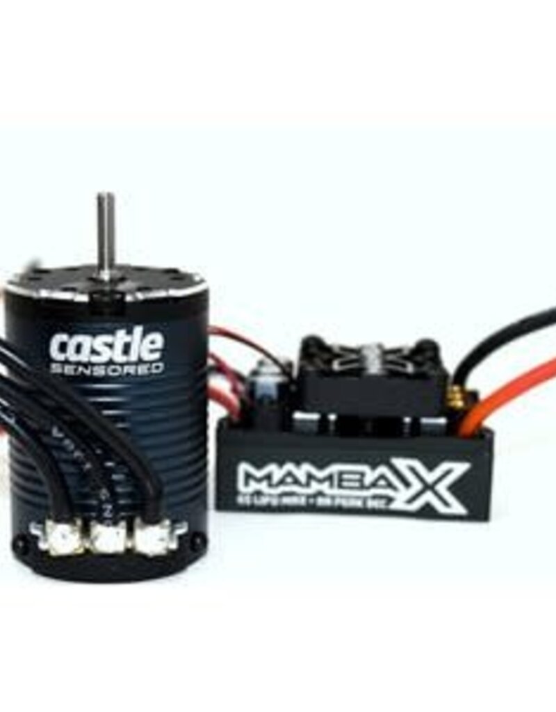 Castle Creations CSE010-0155-09  Mamba X 25.2V Waterproof ESC and 1406-2200KV Sensored Motor Combo The Mamba X Crawler edition