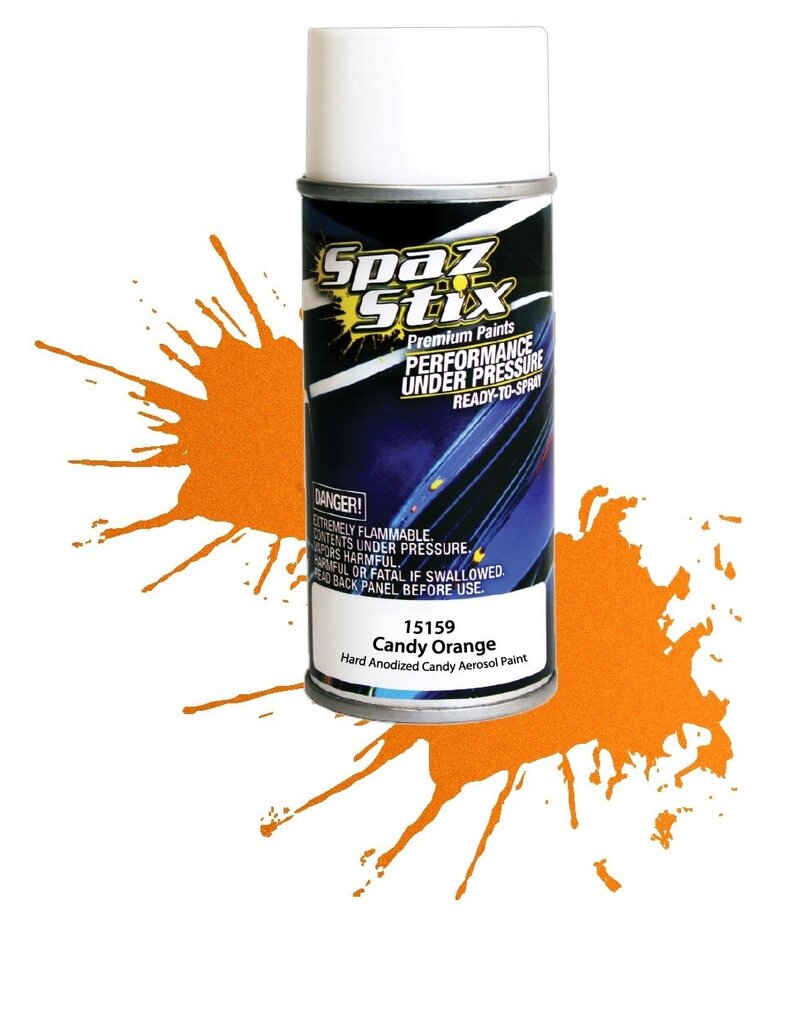 spaz stix SZX15159	Candy Orange Aerosol Paint, 3.5oz Can