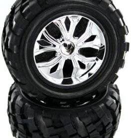 Redcat Racing BS908-002 Wheels and Tires, Chrome