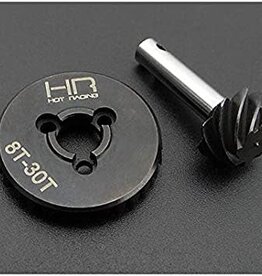 Hot Racing HRASCXT9308 HD Steel Bevel Gear Set, 30t/8t 0.9 Module, 3.75 Ratio, for Axial SCX-10 II