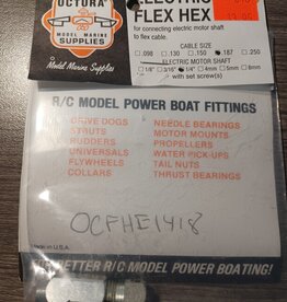 Octura octura ocfhe1418 Flex Hex Assembly for connecting flexible shaft to motor.