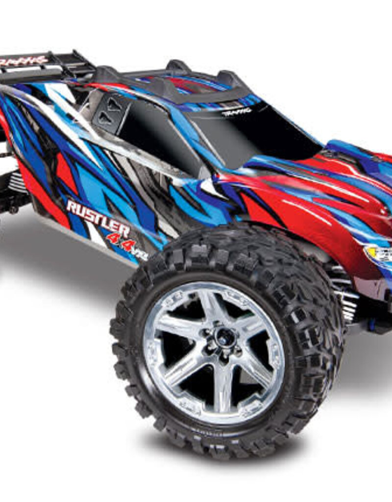 Traxxas 67076-4 Blue  Rustler 4X4 VXL: 1/10 Scale Stadium Truck.