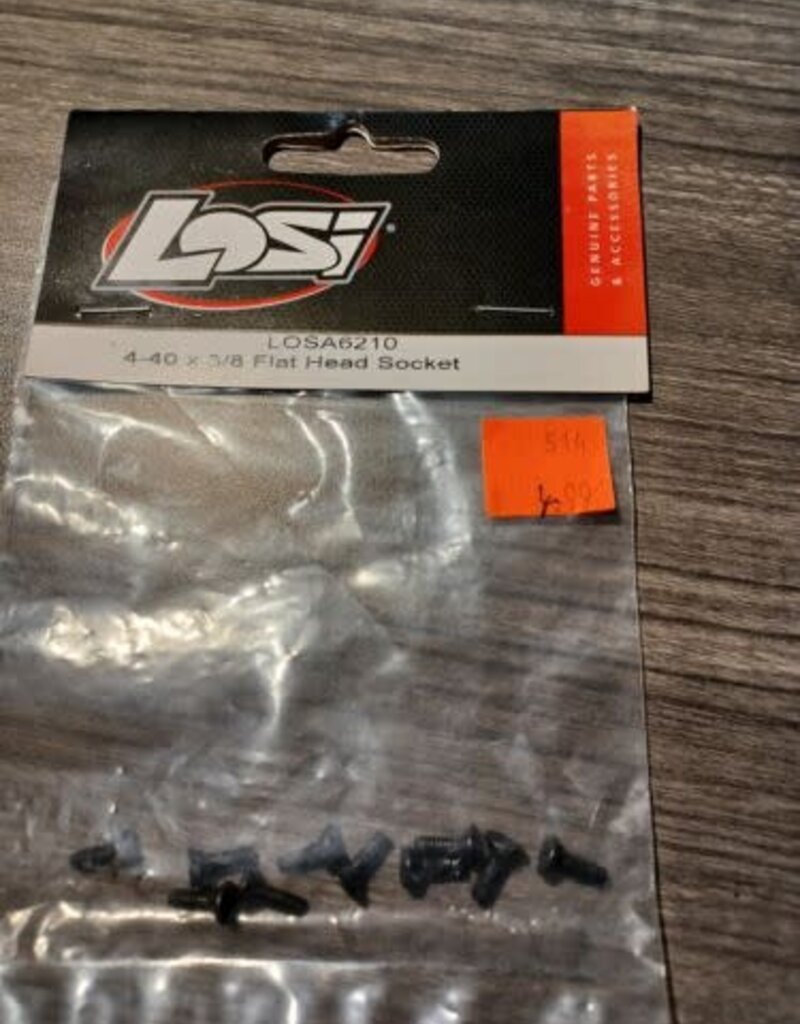 losi Losi 4-40 x 3/8 Flat Head Socket LOSA6210 Elec Car/Truck Replacement Parts