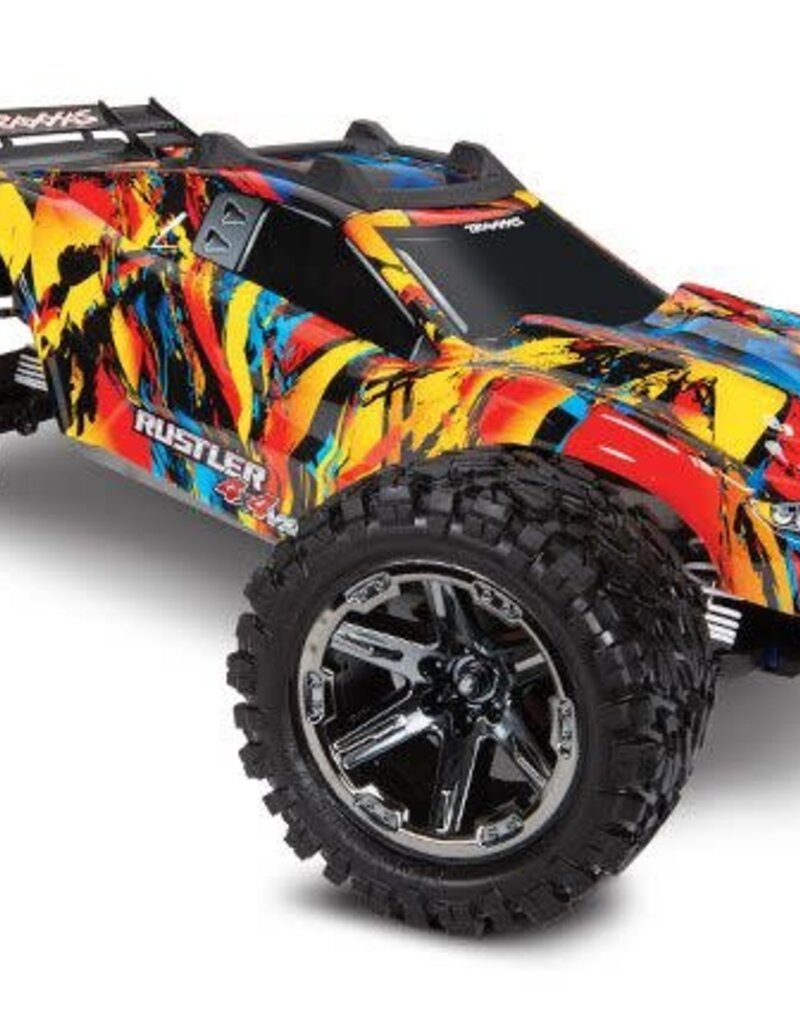 Traxxas 67076-4 SLRF Rustler 4X4 VXL: 1/10 Scale Stadium Truck.