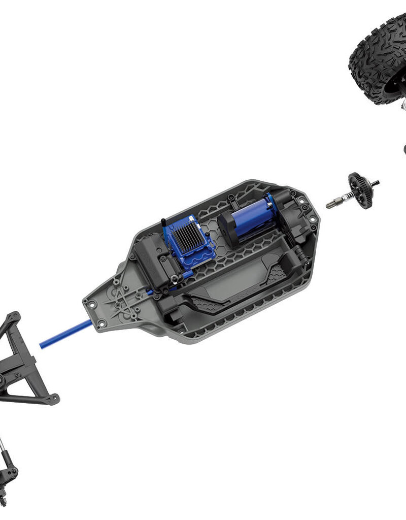 Traxxas 67076-4 SLRF Rustler 4X4 VXL: 1/10 Scale Stadium Truck.