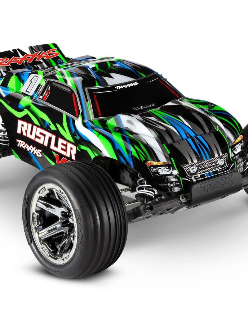 Traxxas 37076-74 Green RUSTLER VXL W/ MAGNUM 272R
