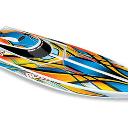 Traxxas 38104-1  ORANGE Blast: High Performance Race Boat. Ready-To-Race with TQ 2.4GHz radio system and Nautica Electronic Speed Control. Includes: 6-cell NiMH 3000mAh Traxxas® battery