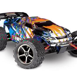 Traxxas 71054-1 1/16 E-REVO W/ESC, ORANGE/BLUE 4WD Racing Monster Truck with TQ 2.4GHz radio system