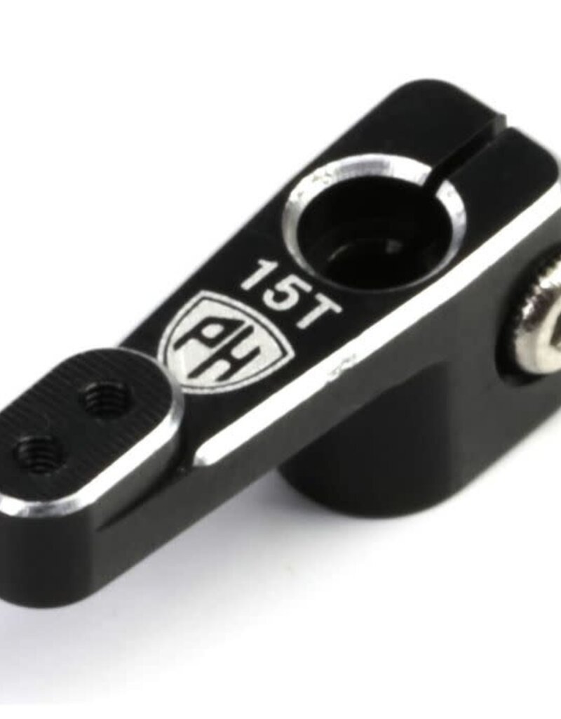 Power Hobby PHSCX24020-BLACK Powerhobby Aluminum 15T Emax Servo Horn For Axial SCX24 Jeep C10