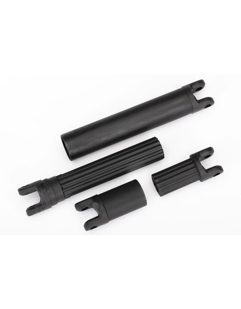 Traxxas 8655 Half shafts, center (internal splined (2)/ external splined (2)) (plastic parts only)