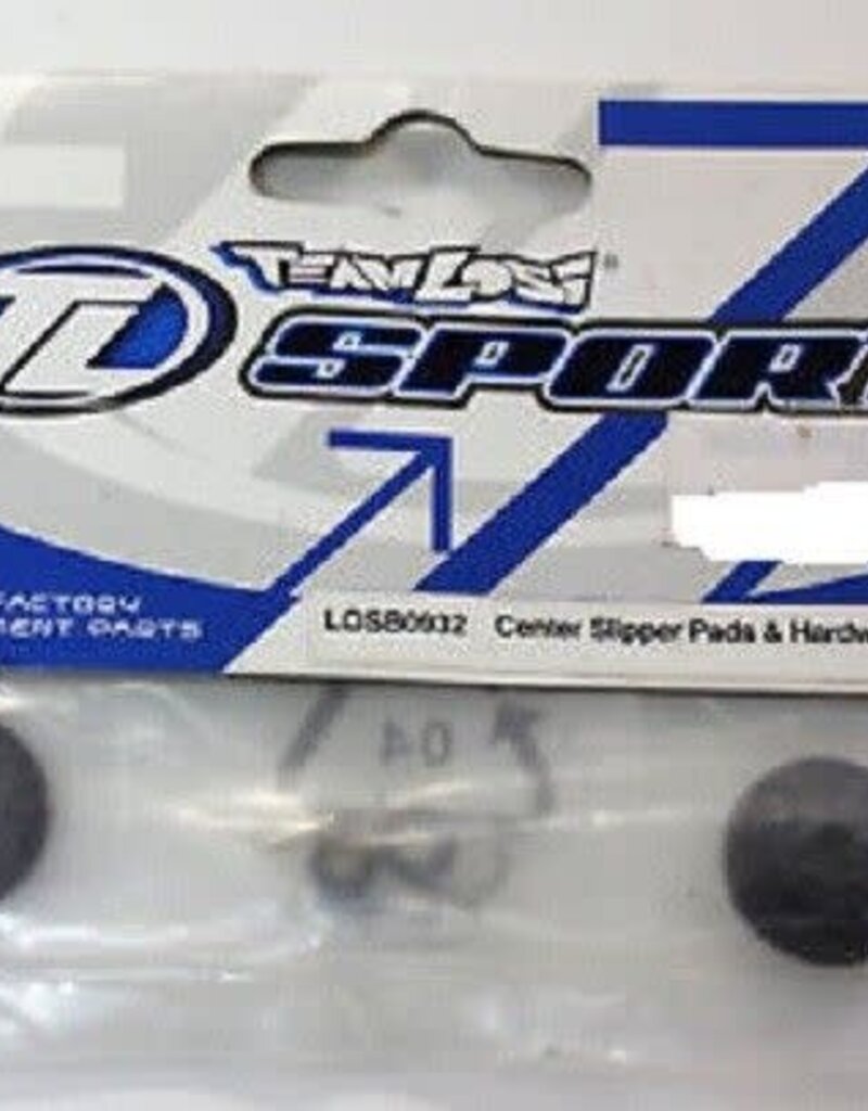 Team Losi LOSB0932 Center SlipperPads&Hdwe:MLST/2,MRAM
