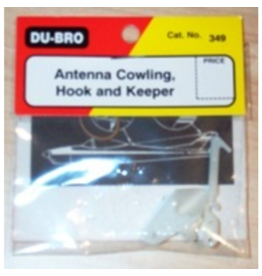 Dubro DUB349 Antenna Cowl Hook,Keeper