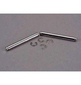 Traxxas 2637 Suspension pins, 31.5mm, chrome (2) w/ E-clips (4)