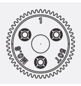 RADIENT RADIENT6842 SPUR GEAR 50T 0.8P MET PIT Equivalent TRA6842