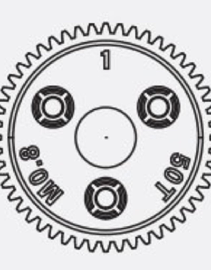 RADIENT RADIENT6842 SPUR GEAR 50T 0.8P MET PIT Equivalent TRA6842