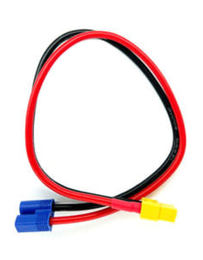 Racers Edge RCE1686	Charge Adapter: EC3 Device to Female XT60, 300mm Wire