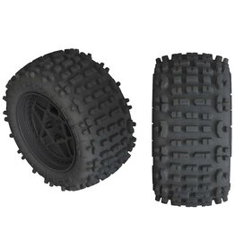 Arrma ARAC9468	 AR550050 Backflip LP 4S Tire 3.8 Glued Black (2)