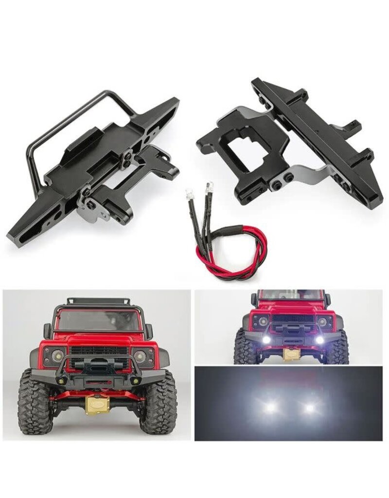 Power Hobby PHB5358 Powerhobby Front and Rear Bumper w Lights FOR Traxxas TRX-4M