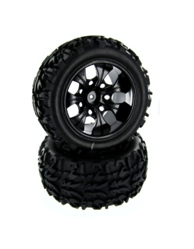Redcat Racing 20126 Redcat Pre-Mounted 1/10th Truck Tires and Wheels (1pr)