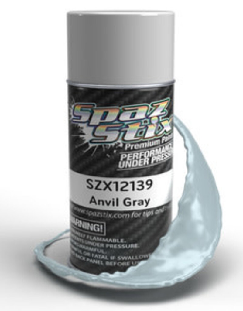 spaz stix SZX12139	Anvil Gray Aerosol Paint, 3.5oz Can