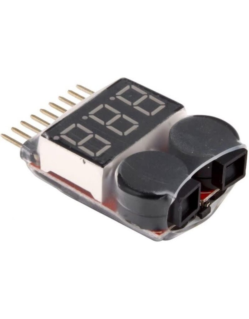 Power Hobby PHB5085 Powerhobby Digital 1S-8S LiPo Battery Voltage Tester Indicator Checker Detector