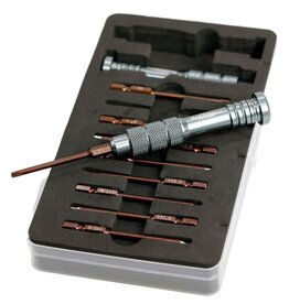 Power Hobby PHBPHT014 Powerhobby RC Hex Driver Tool Set Metric 0.9 1.3 1.5 2.0 2.5 3.0mm w/ 2 Handles