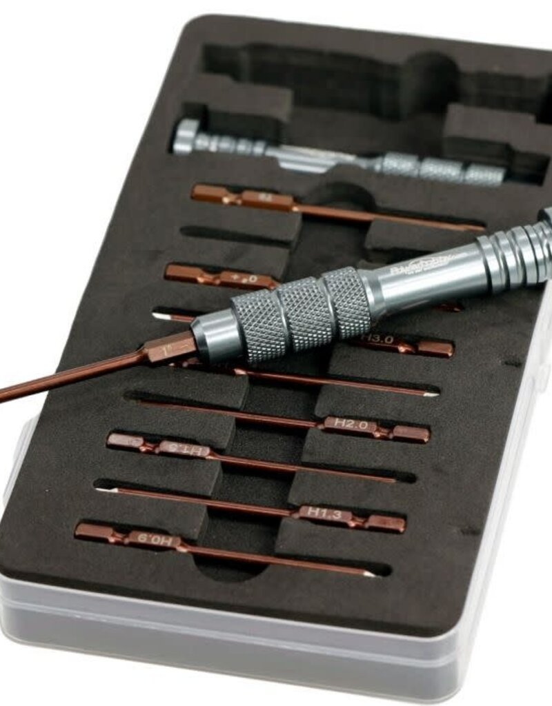Power Hobby PHBPHT014 Powerhobby RC Hex Driver Tool Set Metric 0.9 1.3 1.5 2.0 2.5 3.0mm w/ 2 Handles