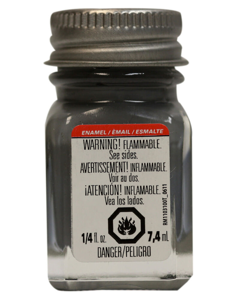 TESTORS TES1163TT	 Enamel 1/4 oz Flat Battle Gray