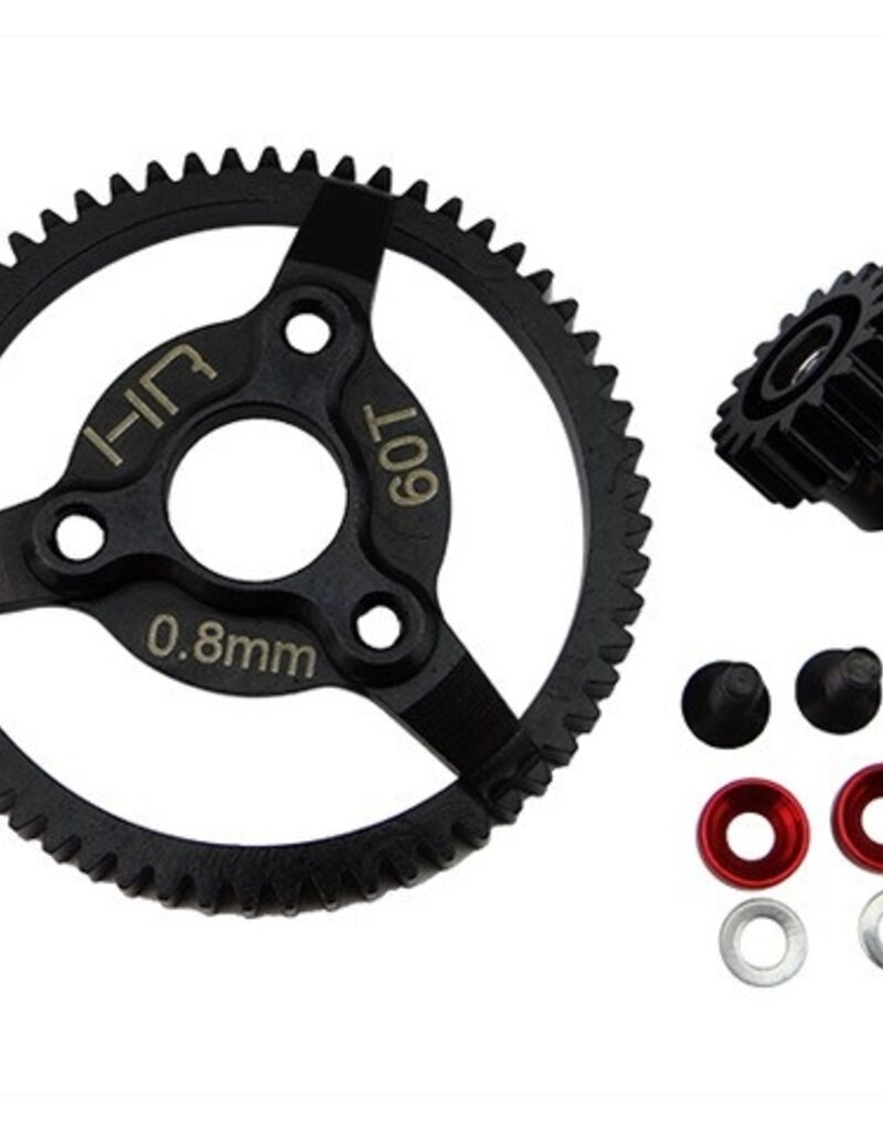 Hot Racing HRASTE260	Steel Pinion and Spur Gear Set, 18 Tooth, 60 Tooth, 32 Pitch