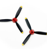 HRP RGRA1344	3-Blade Propeller & Spinner (2); P-40