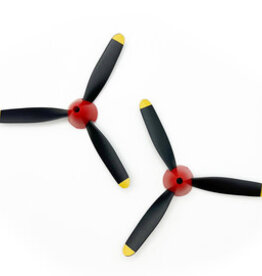 HRP RGRA1344	3-Blade Propeller & Spinner (2); P-40